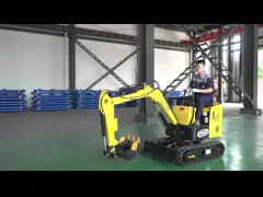 Экскаватор электрического Crawler лития строительства дорог землекопа двигателя небольшого мини с кабиной video