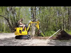 Землекоп мини Pelle двигателя ZM10 Kubota дизельный машина экскаватора 1 тонны video