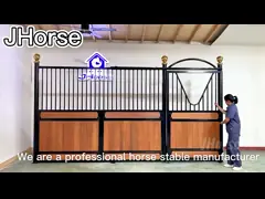 Jinghua Galvanized Horse Stable พร้อมประตูไม้ไม้ไผ่ขนาด 20/25/32 มม