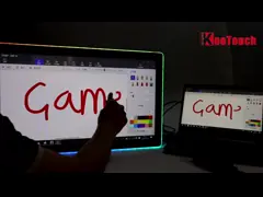 32 Inch PCAP Touch Monitor Open Frame With LED Flexible Strips for Gaming