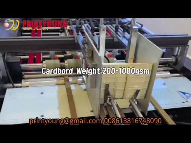 TC-880A Fully Automatic Window Patching Machine With Punching And Creasing video