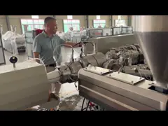 Advanced ABA Structured PE Pipe Production Line With OMRON Temperature Controller And 0-89rpm/min Extrusion Screw Speed
