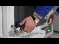 Высокотемпературная печь обслуживания жары вакуума аргона, печь инертной атмосферы лаборатории управлением ПИД video