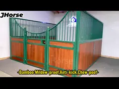 Тяжелая лошадиная стойкая коробка с безопасной конструкцией и порошковым покрытием video