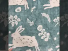 Двойная бортовая напечатанная зима 100% полиэстер ткани ватки фланели video