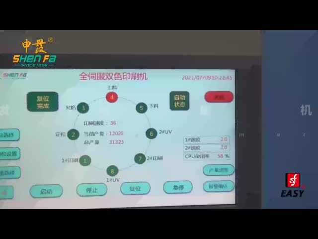 Máquina de impressão automática de servo-ecrã de 2 cores com sistema de posicionamento visual