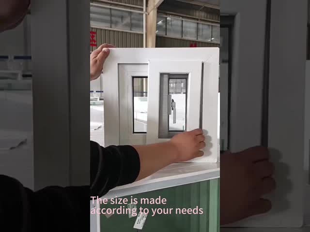 58mm Plastic Steel Sliding Windows And Door Single Tempered Glass Modern Style