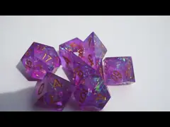 Roumine and color strip resin characters play a multi -noodle dice set Dragon and Dungeon dnd dice