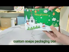 Роскошная ручная мыльная упаковка Коробка Книга Форма жесткая бумага Перерабатываемая video