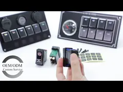 Dc 12v / 24v Automotive Rocker Switch Aluminum 5 Pin