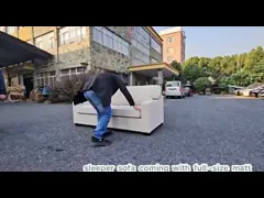 Диван из двойной ткани кровать весенний пенный матрац 12 см ткань Rv диван спящий video