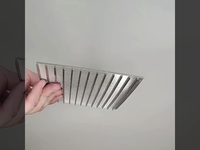 27%-80% Filter Rating Johnson Vee Wire Screen With 25-350 Micron Aperture