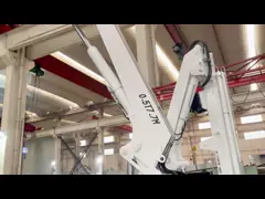Innovative 0.5 Ton Provision Crane Knuckle And Telescopic Boom On Ship