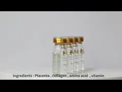 Быстрая доставка Увлажняющая кожа Биопептид Сыворотка Овцы Плацента Сыворотка Уменьшающая морщины video