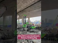 Telescopic Restricted Space Piling Rig 200kN Crowd Force With 600mm Diameter