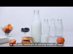 По индивидуальному заказу мелкие молочные бутылки с рельефной меткой для холодной кофеварки video