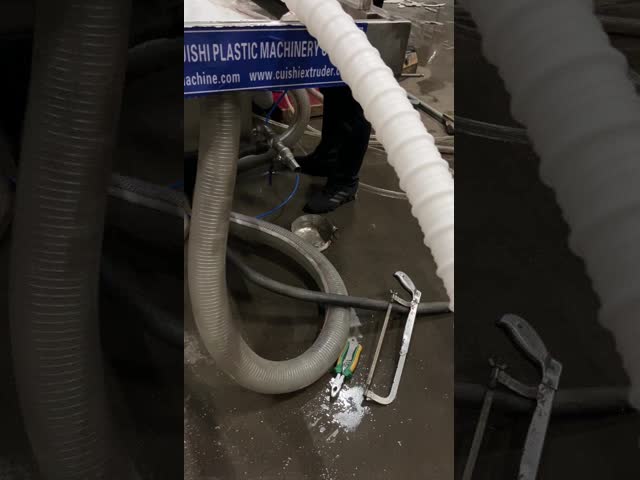 Prestressed Plastic Spiral Corrugated Pipe Equipment Plastic Spiral Winding Tube Extrusion Production Line