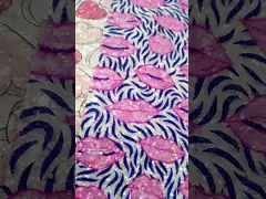 Printed Pink PU Polyurethane Leather Glitter Valentine'S Day Love Shape Gretel
