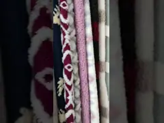 100% полиэстер одна бортовая мягкая ткань 250gsm 150D 288F вельвета video