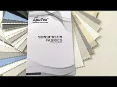 Огнестойкий Тяжелый толстый 5% Открытость Волокна стекла солнцезащитная ткань ПВХ роликовые жалюзи Материал для роскошного домашнего декора video