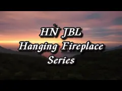 ямы огня камина 80m2 2.6ft приостанавливанные потолком деревянные горя video