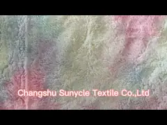 Tie Dyed Gradient Artificial Fur Fabric Rabbit For Clothes Toy Handbag Upholstery