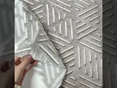 Двойная бортовая ткань ватки фланели зарева 270 Gsm дневная для делать одеяло video