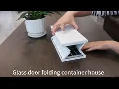 20ft Shipping Container Prefab Home Сцинкованная стальная рама водонепроницаемая конструкция современный дизайн video