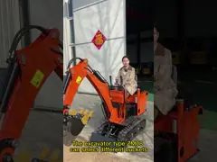 Оборудование раскопк экскаватора 850kg Crawler телескопичного следа мини мини video