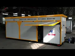 Прямая операция танка точной эмульсии машины ремонта дороги смешивая простая video