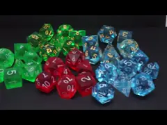 Multi -Color Resin material Dice Set#Rpg#Dnd#Coc Transparent video