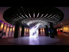 Внутренний наружный пользовательский светодиодный экран видео Стенный изогнутый гибкий круглый дисплей video