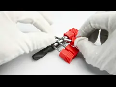 Right Hand Cutting Carbide Drill Bits With Round Shank Titanium Nitride Coating