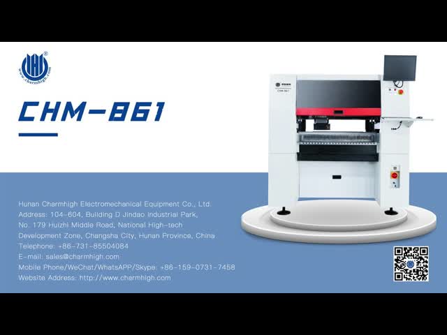 CHM-861 33100cph 自動LEDレンズ ブルーライト パーツの高さ12mmのためのピックアンドプレースマシン