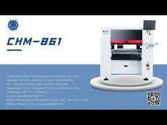 CHM-861 33100cph Automated LED lens blue light Pick And Place Machine For Component Height 12mm