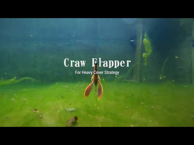 Flapper de cravo isca de pesca macia caranguejo pedaço de água doce silicone bass iscas de pesca