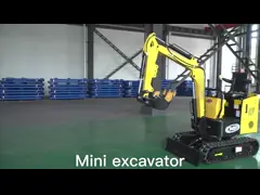 Качания заграждения экскаватора Crawler ZHONGMEI 1000kg машина мини опционного небольшая выкапывая video