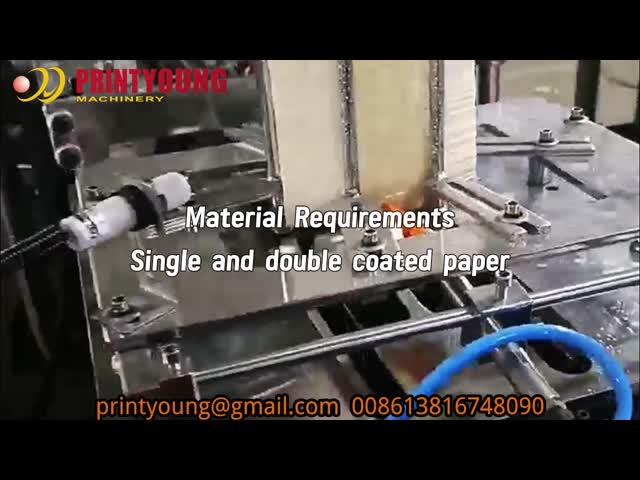 Машина для изготовления бумажных чашек с высокой скоростью PRY-GS120 видео