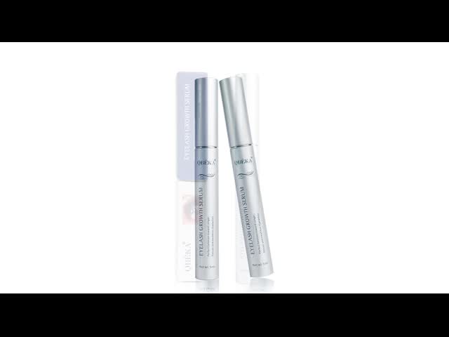 Cuttom Logo 5 мл натуральная сыворотка для роста ресниц Синтетический аромат без длительного быстрого эффекта роста видео