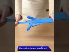 Голубой M l перчатки нитрила XL устранимые 100 ПК кладет стерильные перчатки в коробку руки video