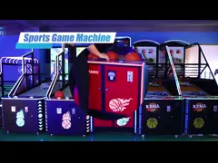 Монета Работает выстрел баскетбольной игры трехступенчатый режим игры в помещении коммерческой баскетбольной аркадной игровой машины video