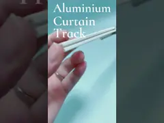 1.2 мм Алюминиевый профиль изогнутый занавес Сдвижное окно Сдвижное рельсовое колесо video
