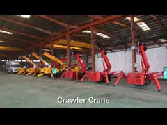 ZHONGMEI China Supplier Mini Hydraulic Telescope 1.2t Tracked Spider Crane With Attachments