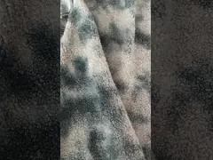 Связь ткани 270gsm ватки Sherpa плюшевого мишки супер мягкая покрашенная для одежд и игрушек video