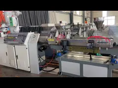 Single Screw Extruder Single Wall Corrugated Production Line With Omron Instrument Control