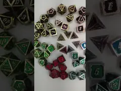 Enamel Crafts Solid Metal Dice Set Bude Men'S Door Cruch DND RPG