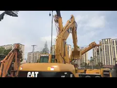 Использованный экскаватор CAT 320C 3066 ATAAC Мотор 110 кВт Мощность video