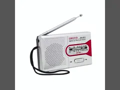 Радио АМ ФМ легкого АБС портативное с разъемом для наушников 3,5 мм video