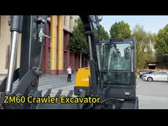 Земл-двигая машина колеса машинного оборудования выкапывая экскаватор 8,5 тонн большим катят землекопом, который video