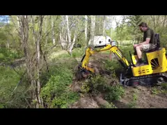 Экскаватор 1800kg телескопичного следа рамки следа резинового мини video